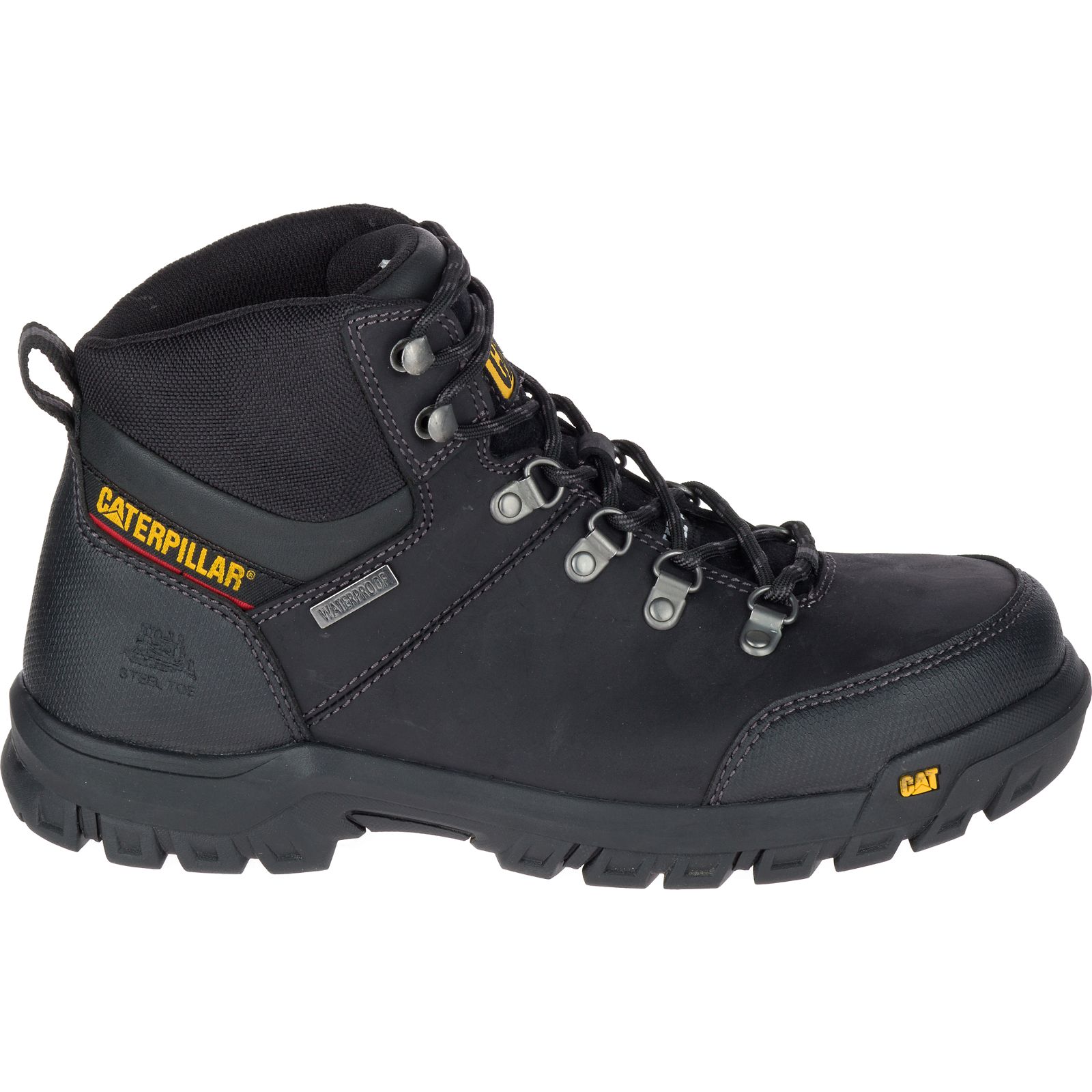 Caterpillar Framework S3 Wr Hro Sra Steel Toe - Mens Work Boots - Black - NZ (920XAHUCW)